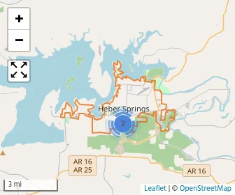 Area schools map